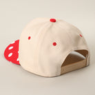 Good Morning Sunshine polka dot trucker hat, detail view
