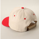 Paradise Is Heaven two-tone trucker hat in red, back view