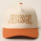 JesusGrl two-tone trucker hat in burgundy