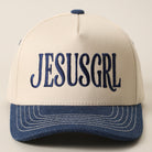 JesusGrl two-tone trucker hat in dark denim