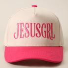 JesusGrl two-tone trucker hat in hot pink