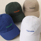 Unavailable embroidered baseball cap shown in all color options