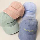 Sounds Expensive embroidered baseball cap, side view
