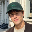 Nope embroidered corduroy baseball cap, front view