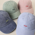 Meh embroidered baseball cap shown in all color options
