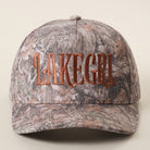Lake Girl camo trucker hat in dark camo