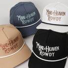 Make Heaven Rowdy rope strap trucker hat front view