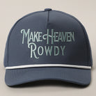 Make Heaven Rowdy rope strap trucker hat in navy