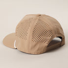 Make Heaven Rowdy rope strap trucker hat in sand detail view