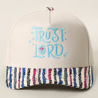 Trust Lord vintage striped brim, side view