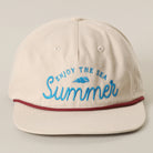 Enjoy The Sea rope trucker hat in beige