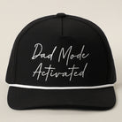 Dad Mode Activated rope trucker hat in black