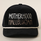 Motherhood Hallelujah corduroy rope trucker hat in black