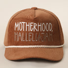 Motherhood Hallelujah corduroy rope trucker hat in brown