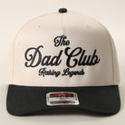 The Dad Club Raising Legends trucker hat in black and natural