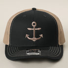 Anchor OTTO two-tone trucker hat in black and khaki