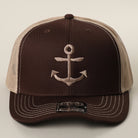 Anchor OTTO two-tone trucker hat in brown and khaki