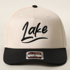 Lake OTTO two-tone trucker hat in black and natural
