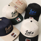 Lake embroidered OTTO two-tone trucker hat, front view