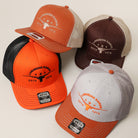 Longhorn Ranch mid profile trucker hat, detail view