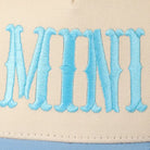 Mini lettering embroidered two-tone baseball cap