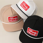 Howdy America premium rope trucker hat, front view
