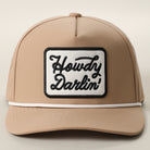 Howdy Darlin' patch rope trucker hat in sand