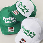 Feelin' Lucky St. Patrick's Day foam trucker hat front view