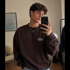 Model wearing Fully Known Psalm 139 graphic sweatshirt, front view
