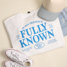 Fully Known Psalm 139 graphic sweatshirt in white