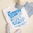 Espresso Club graphic sweatshirt in white