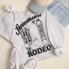 Sweetheart of the Rodeo graphic sweatshirt in ash grey