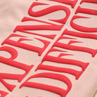Expensive & Difficult puff sweatshirt in dusty rose, back view