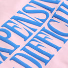 Expensive & Difficult puff sweatshirt in light pink, back view