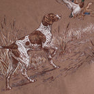 Vintage Hunting Dog Duck garment-dyed t-shirt in espresso, detail view