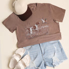 Vintage Hunting Dog Duck garment-dyed t-shirt in espresso