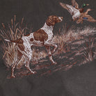 Vintage Hunting Dog Duck garment-dyed t-shirt in pepper, detail view
