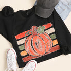Vintage Pumpkin graphic sweatshirt in black