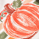 Vintage Pumpkin graphic sweatshirt in white, detail view