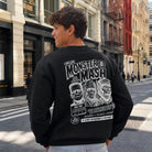 Monster Mash Halloween graphic heavyweight sweatshirt, front view