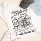 Monster Mash Halloween graphic sweatshirt in white