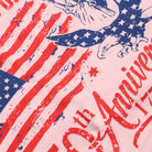 USA 250th Anniversary t-shirt in light pink, detail view