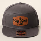 The Cool Dads Club 7-panel snapback hat in charcoal grey