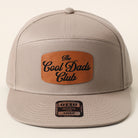 The Cool Dads Club 7-panel snapback hat in dark khaki