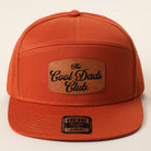 The Cool Dads Club 7-panel snapback hat in orange