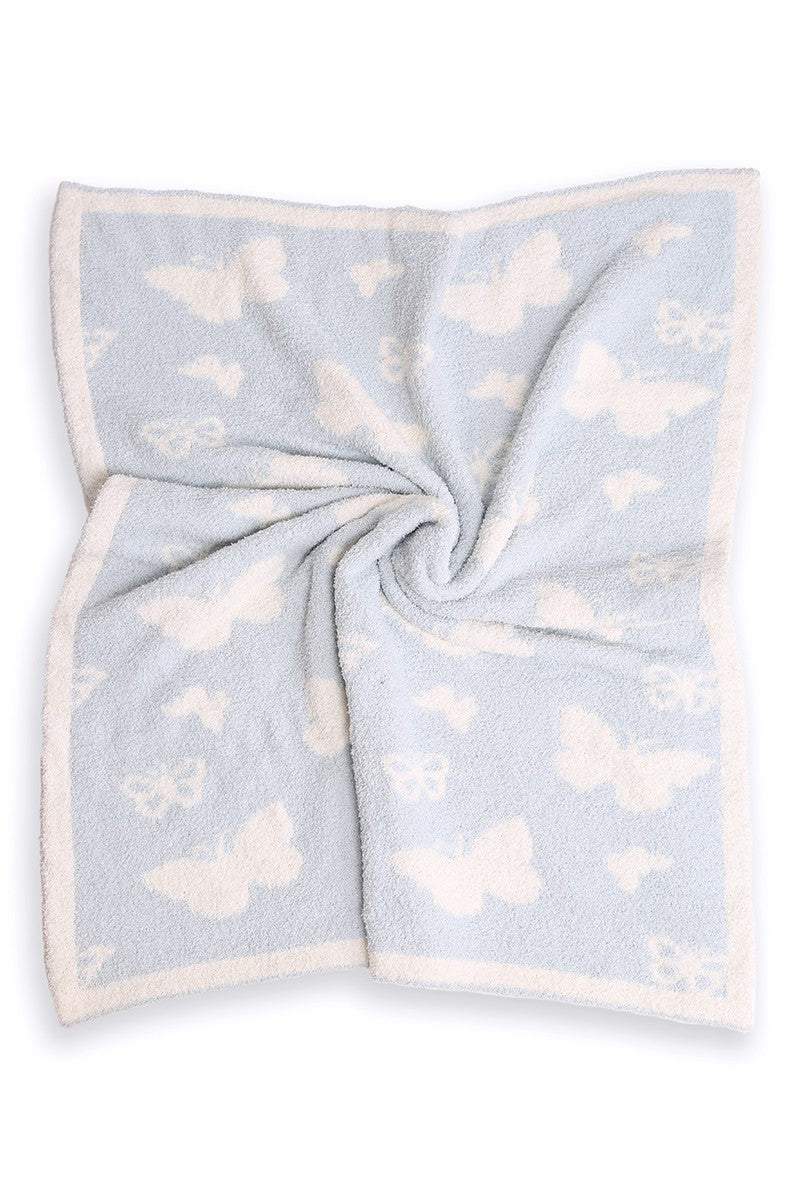 BUTTERFLY Print Kids Luxury Soft Throw Blanket - Fashion CITY