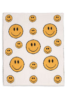 Happy Face Print Kids Luxury Soft Throw Blanket - Fashion CITY