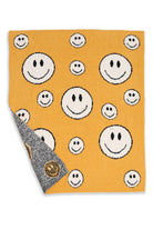 Happy Face Print Kids Luxury Soft Throw Blanket - Fashion CITY