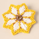 Seed Bead Flower Stud Earring - Fashion CITY