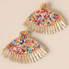 Evil Eye Beaded Multi Post Earrings - Fashion CITY